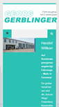 Mobile Screenshot of gerblinger.com