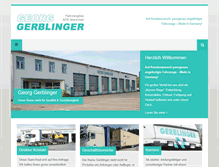 Tablet Screenshot of gerblinger.com